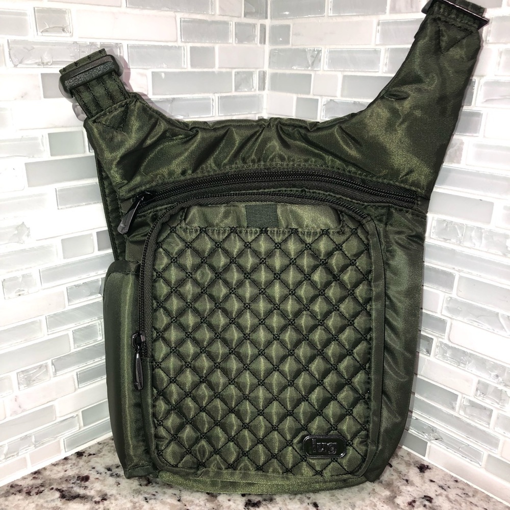 Lug Hopper Hip Pouch In Olive Green Preowned